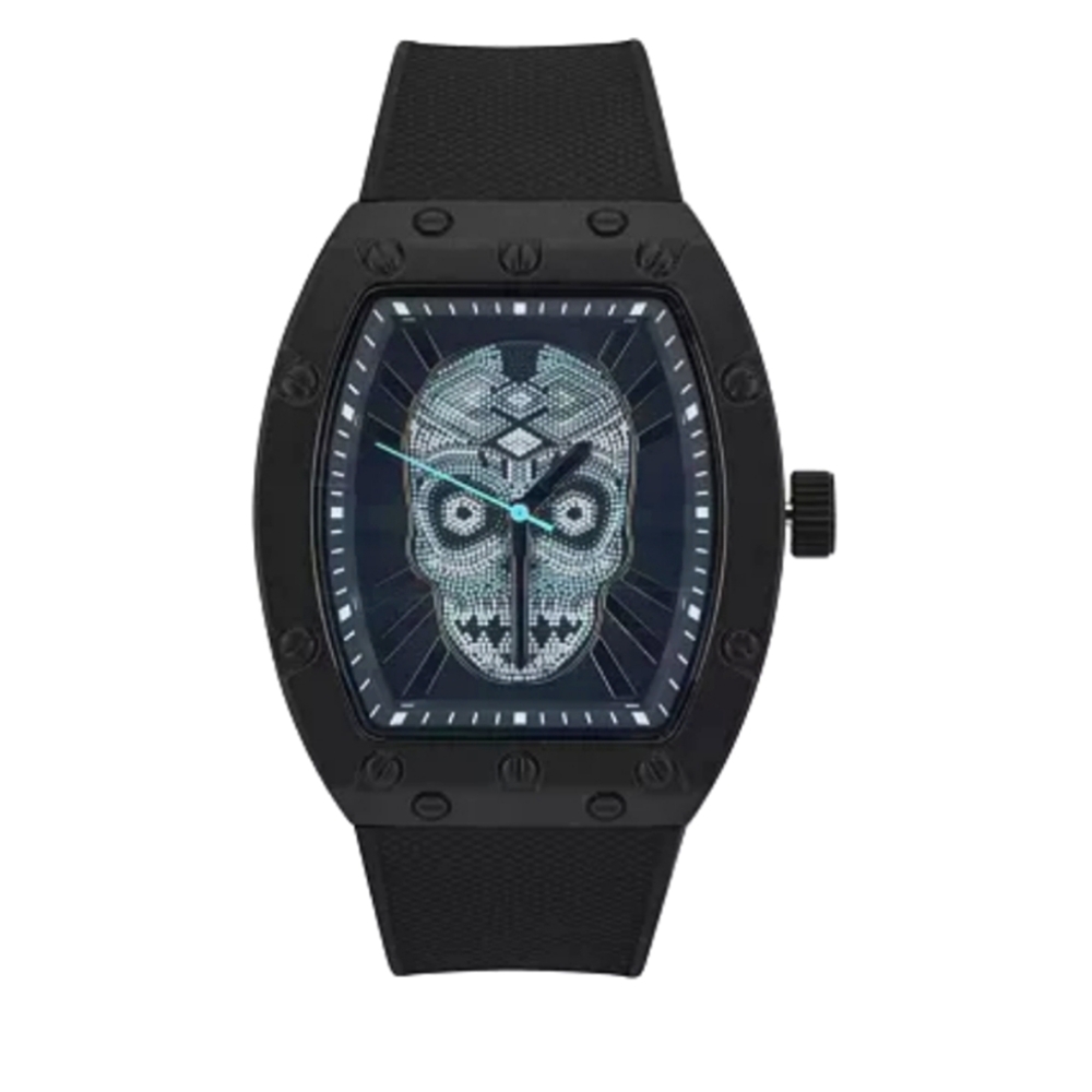 Black Skull Design Wearable Watch.